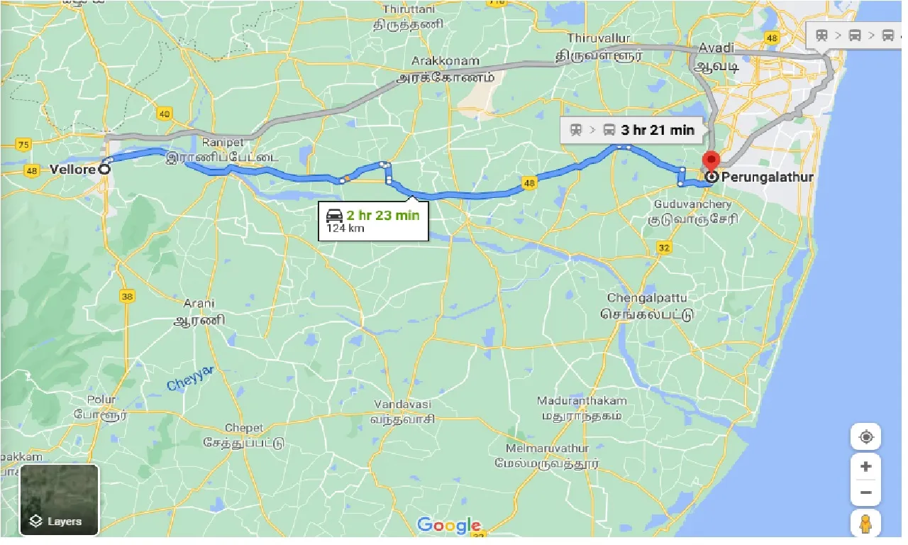 vellore-to-perungalathur-one-way