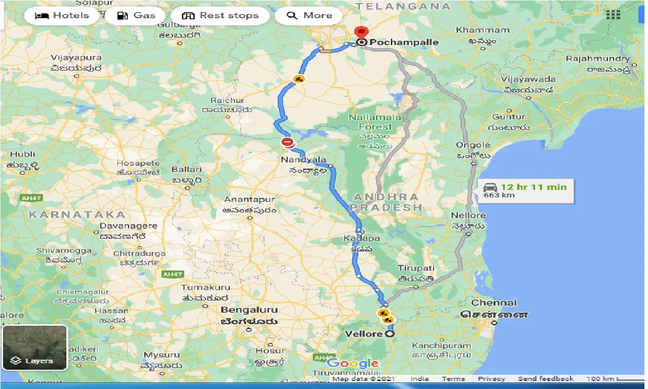 vellore-to-pochampalli-one-way
