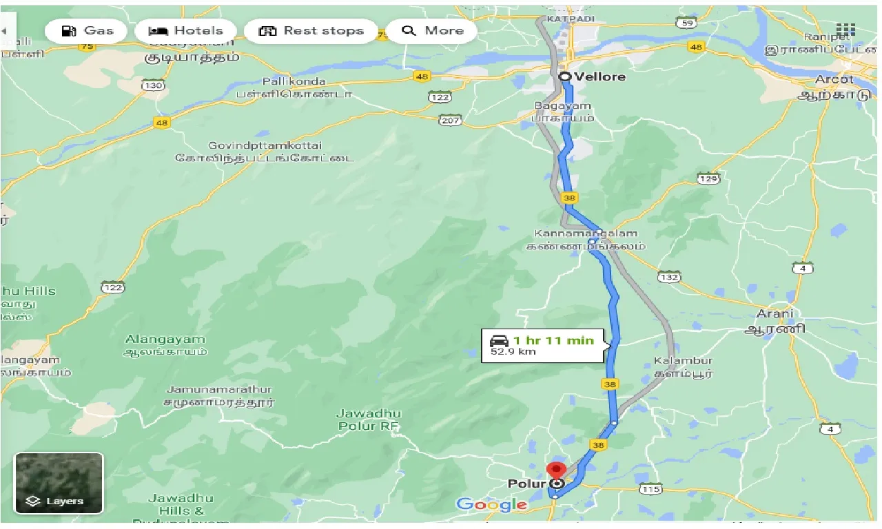 vellore-to-polur-taxi