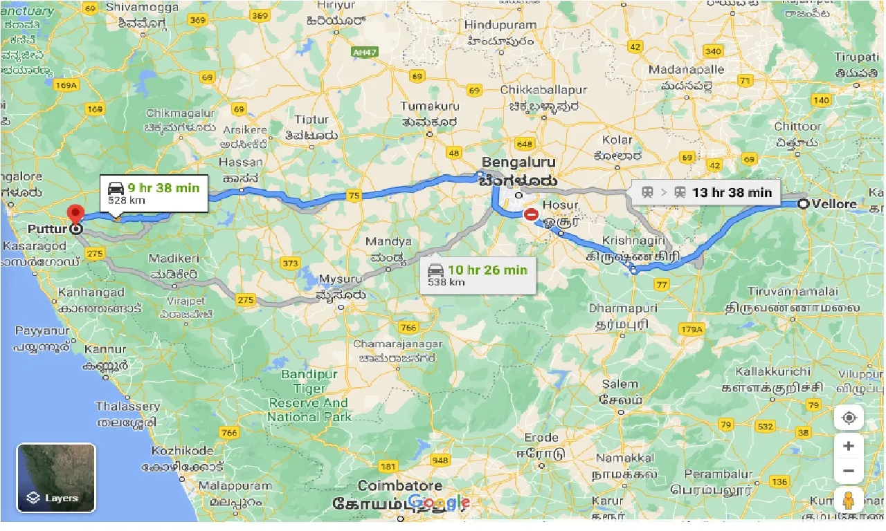 vellore-to-puttur-one-way