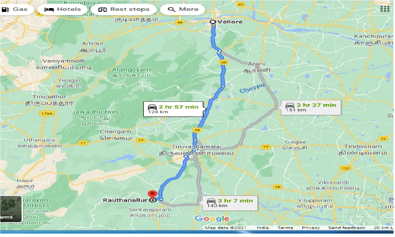 vellore-to-rauthanallur-taxi