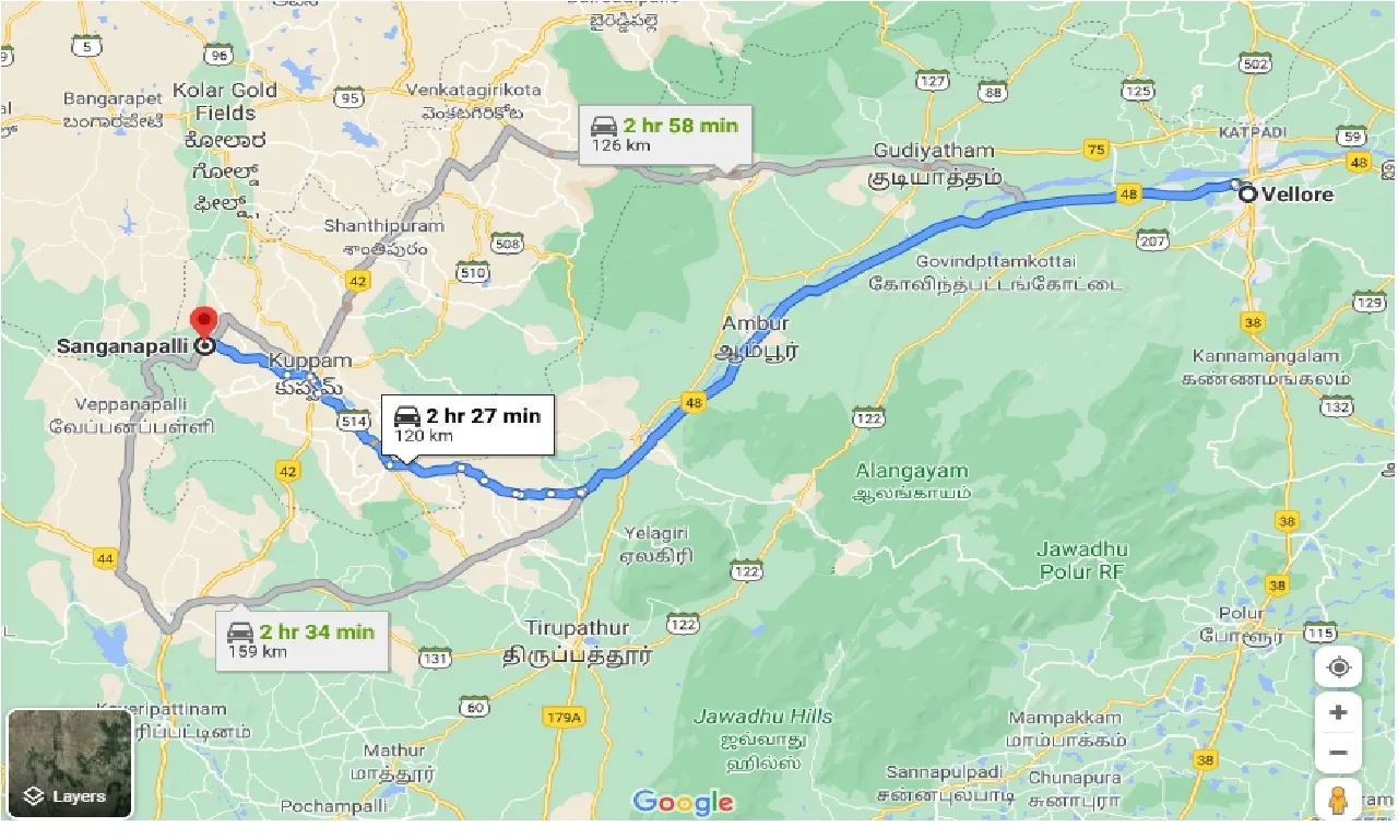 vellore-to-sanganapalli-taxi