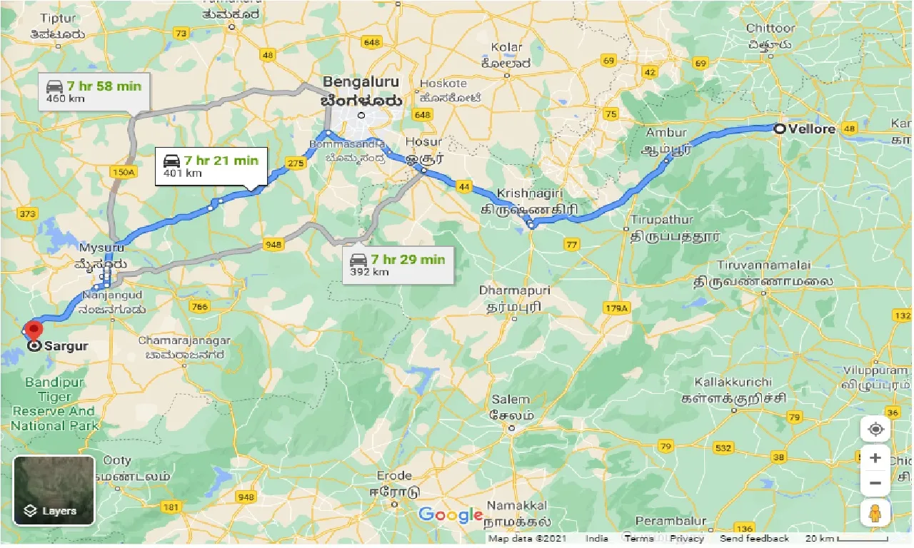 vellore-to-sargur-taxi