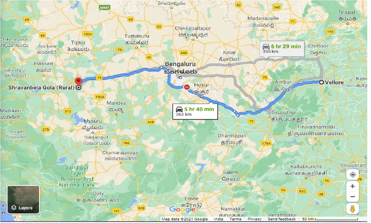 vellore-to-shravanbela-gola-taxi