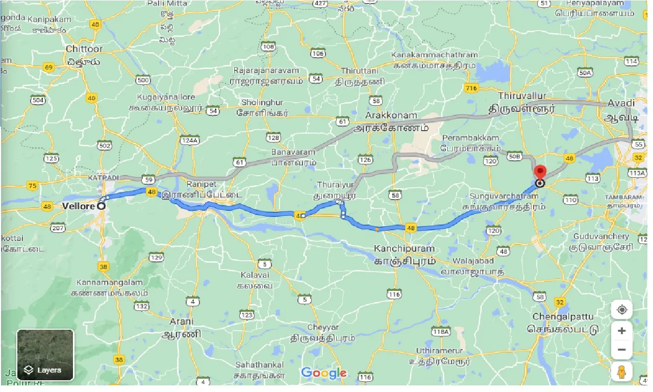 vellore-to-sriperumbudur-one-way