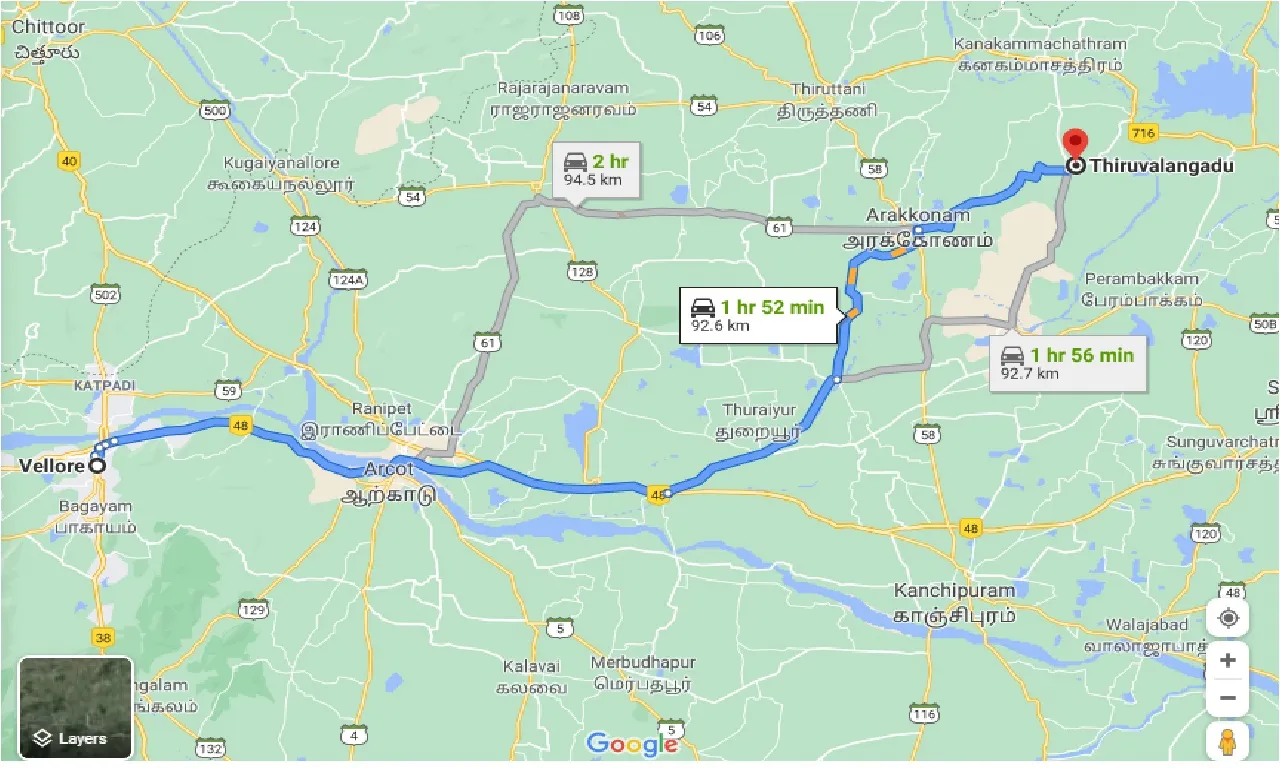 vellore-to-thiruvalangadu-taxi