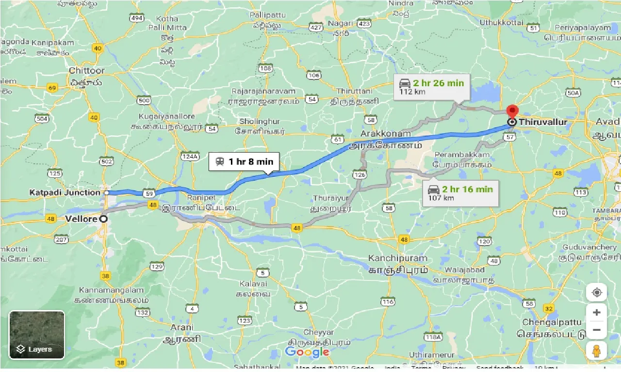 vellore-to-thiruvallur-one-way