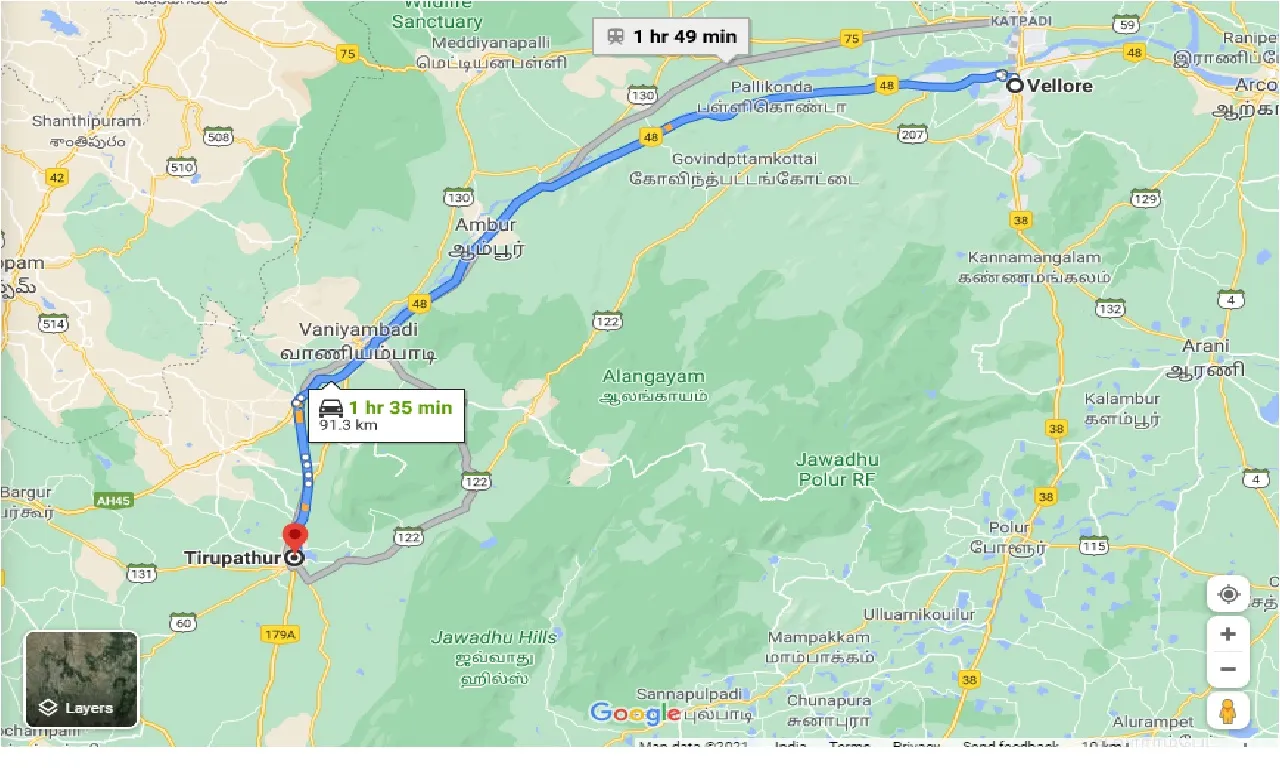 vellore-to-tirupathur-taxi