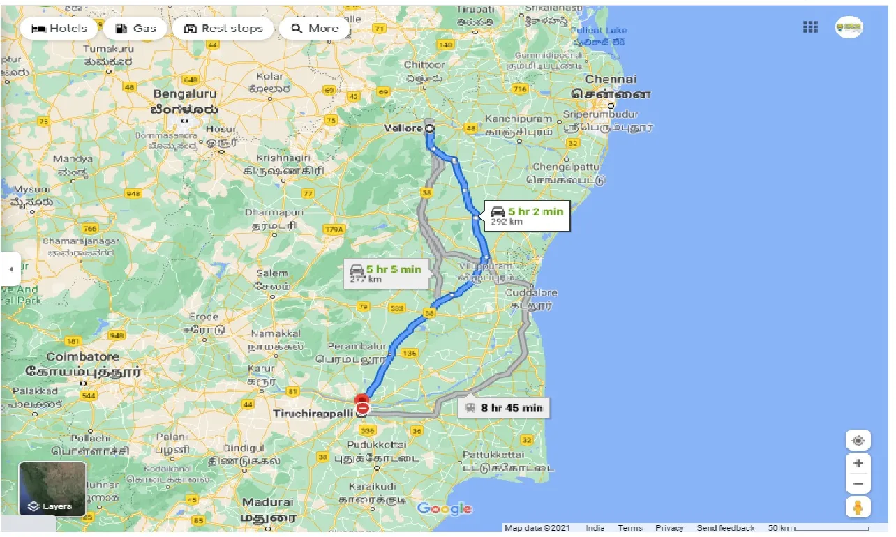 vellore-to-trichy-round-trip