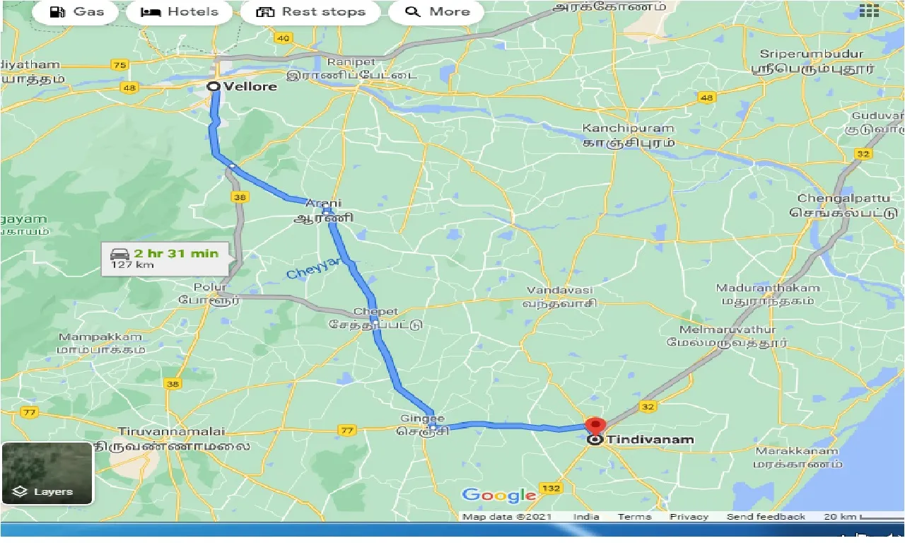 vellore-to-tridivanam-one-way