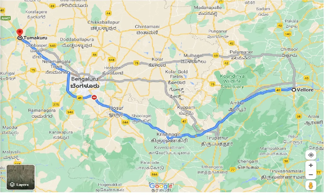 vellore-to-tumakuru-one-way