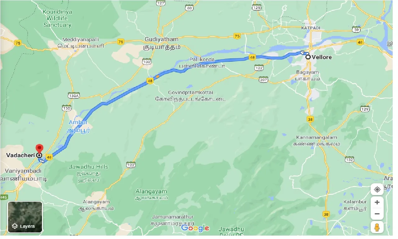 vellore-to-vadacheri-one-way