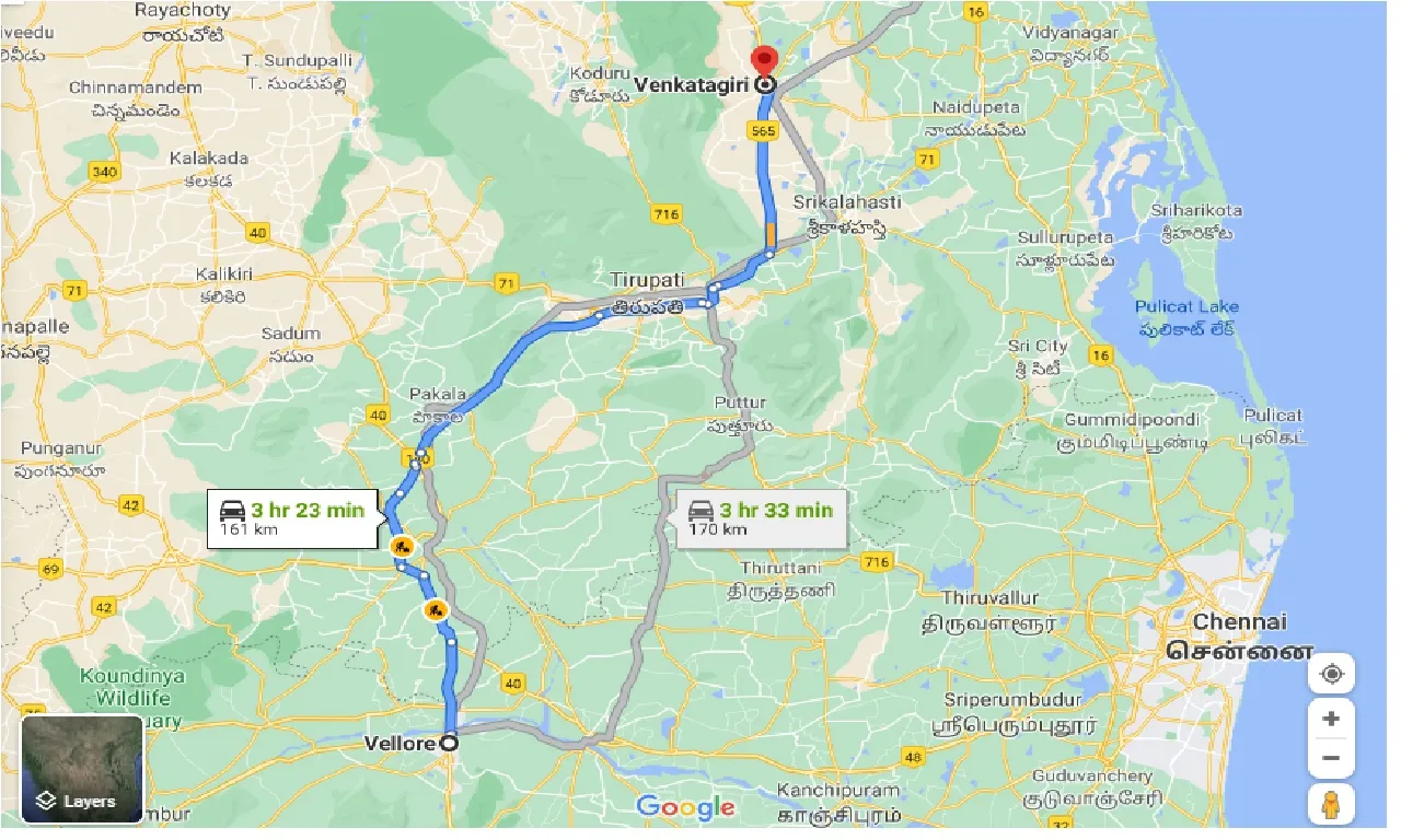 vellore-to-venkatagiri-taxi