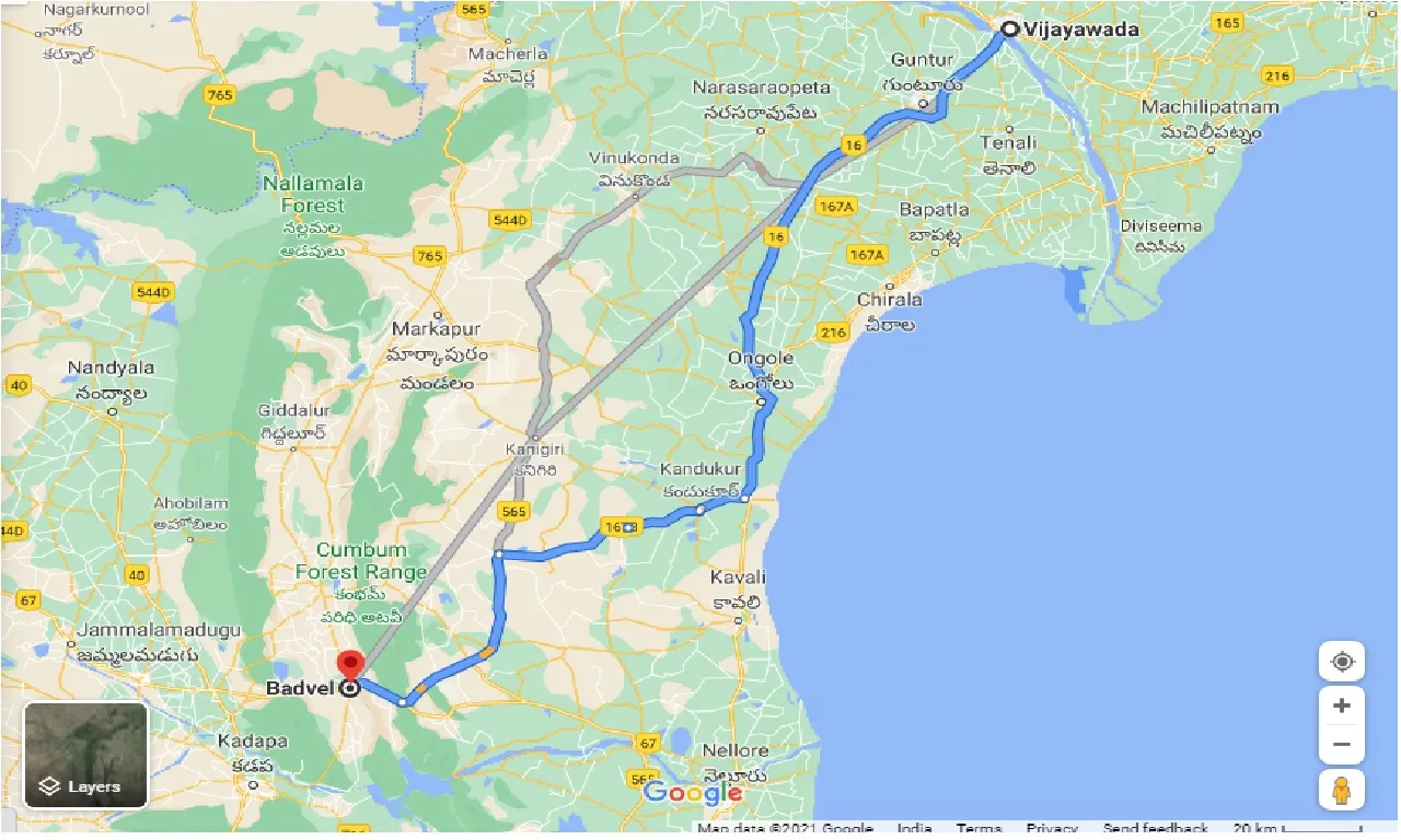 vijayawada-to-badvel-taxi