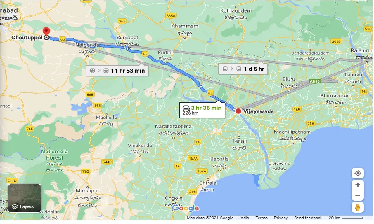 vijayawada-to-choutuppal-one-way