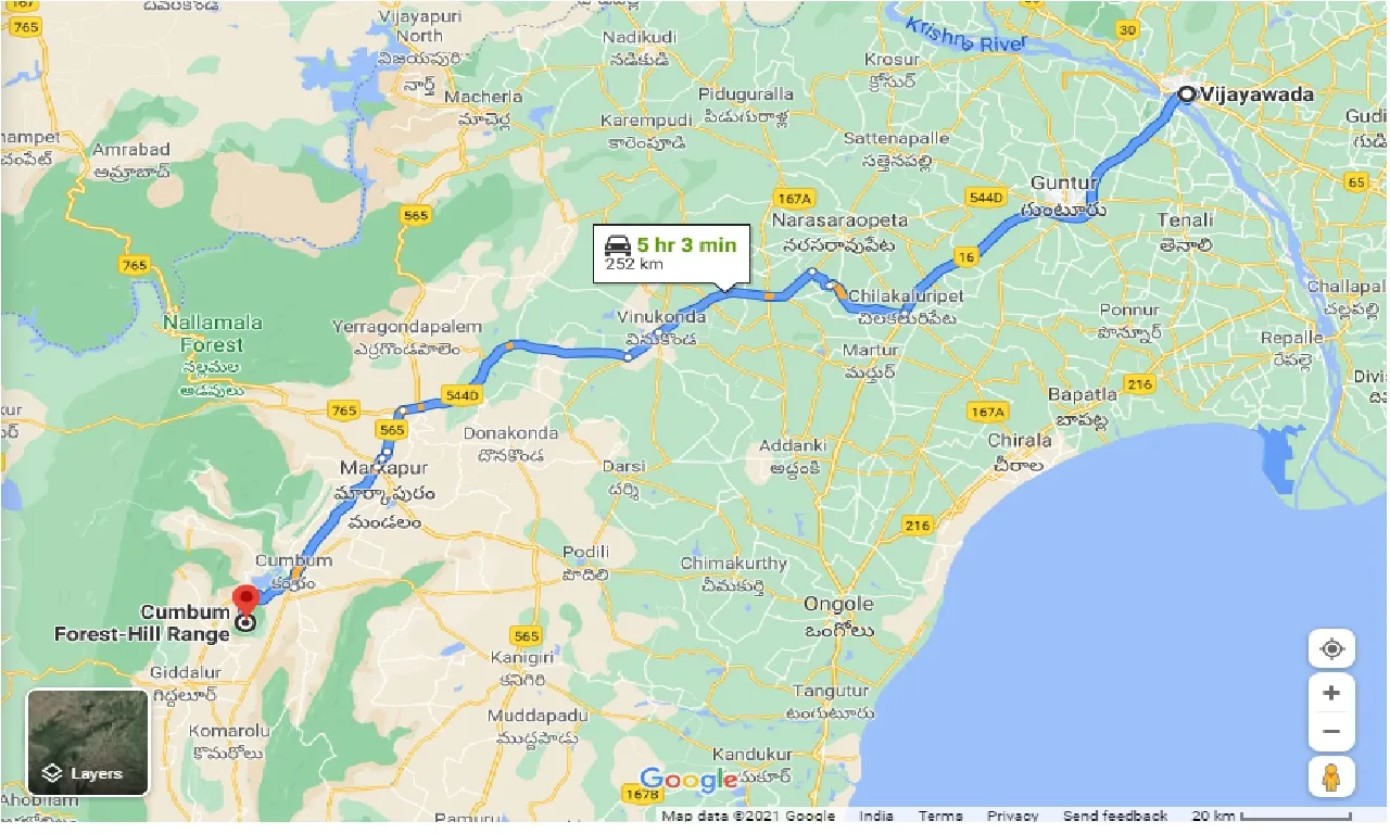 vijayawada-to-cumbum-forest-taxi