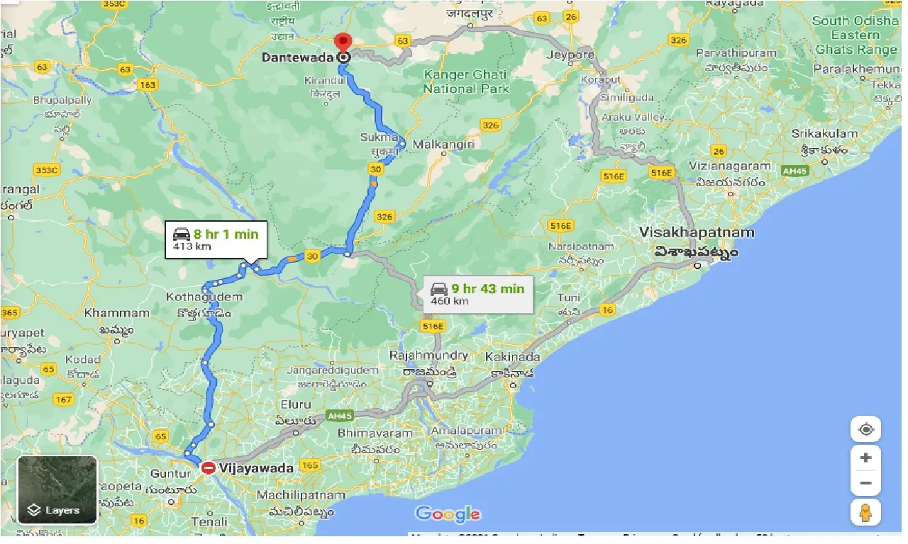 vijayawada-to-dantewada-taxi