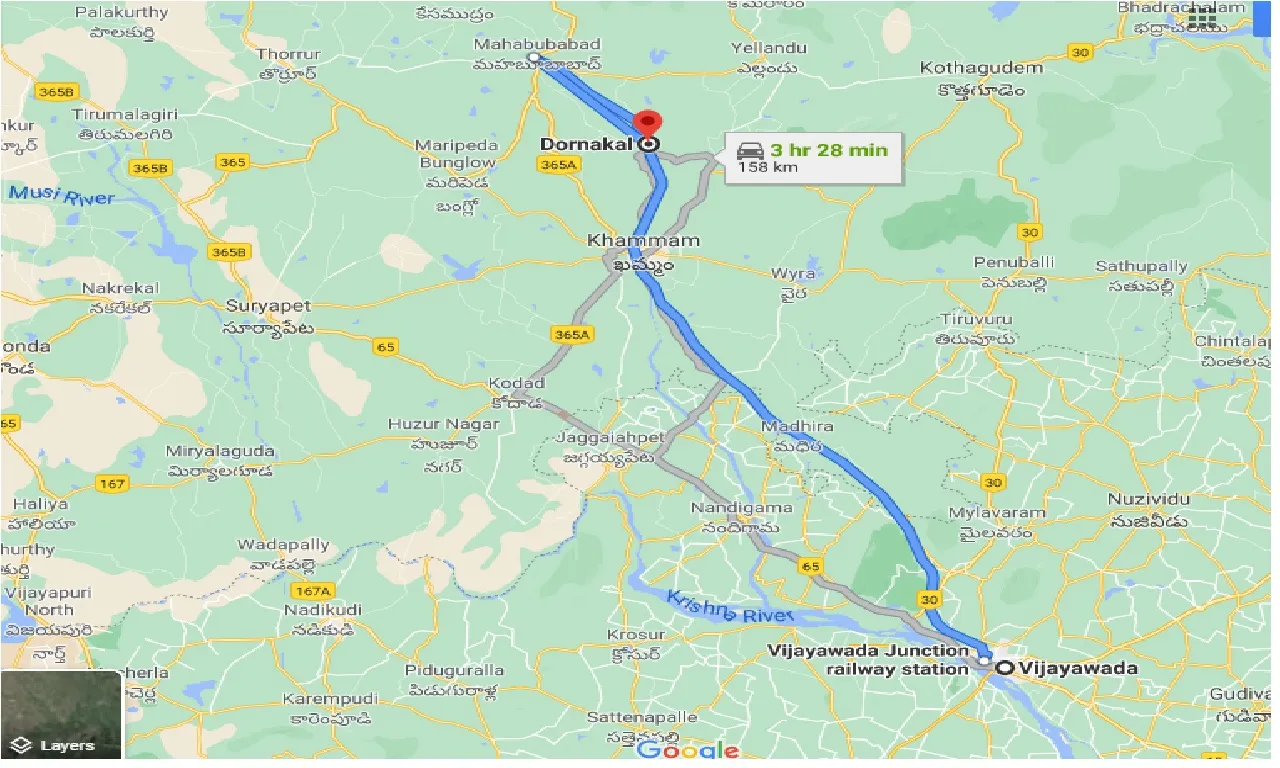 vijayawada-to-dornakal-one-way