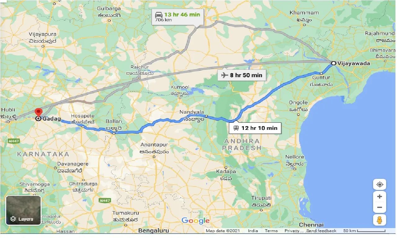 vijayawada-to-gadag-taxi