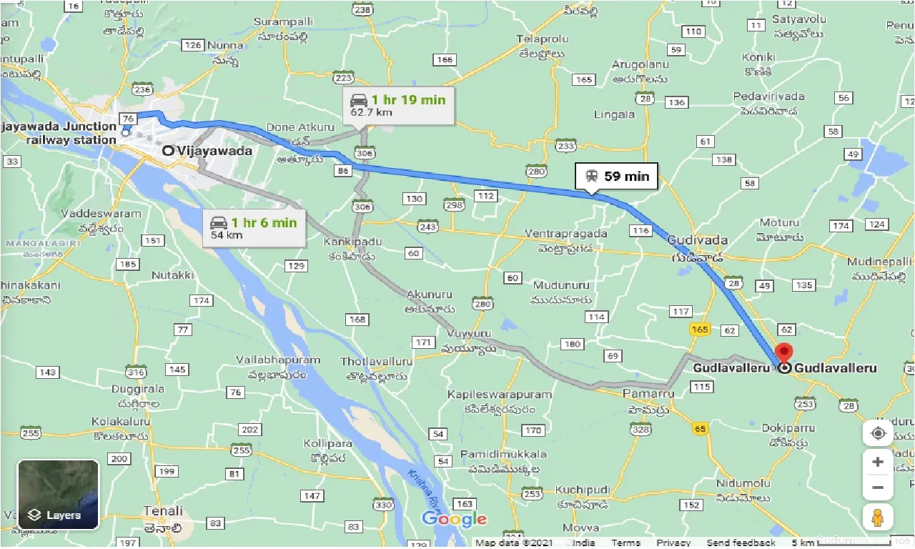 vijayawada-to-gudlavalleru-one-way