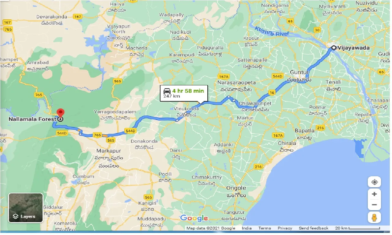 vijayawada-to-nallamala-forest-one-way