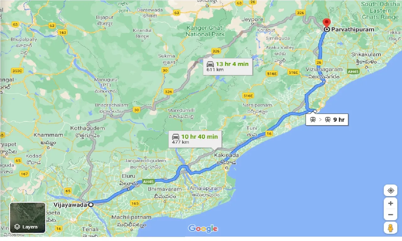 vijayawada-to-parvathipuram-taxi