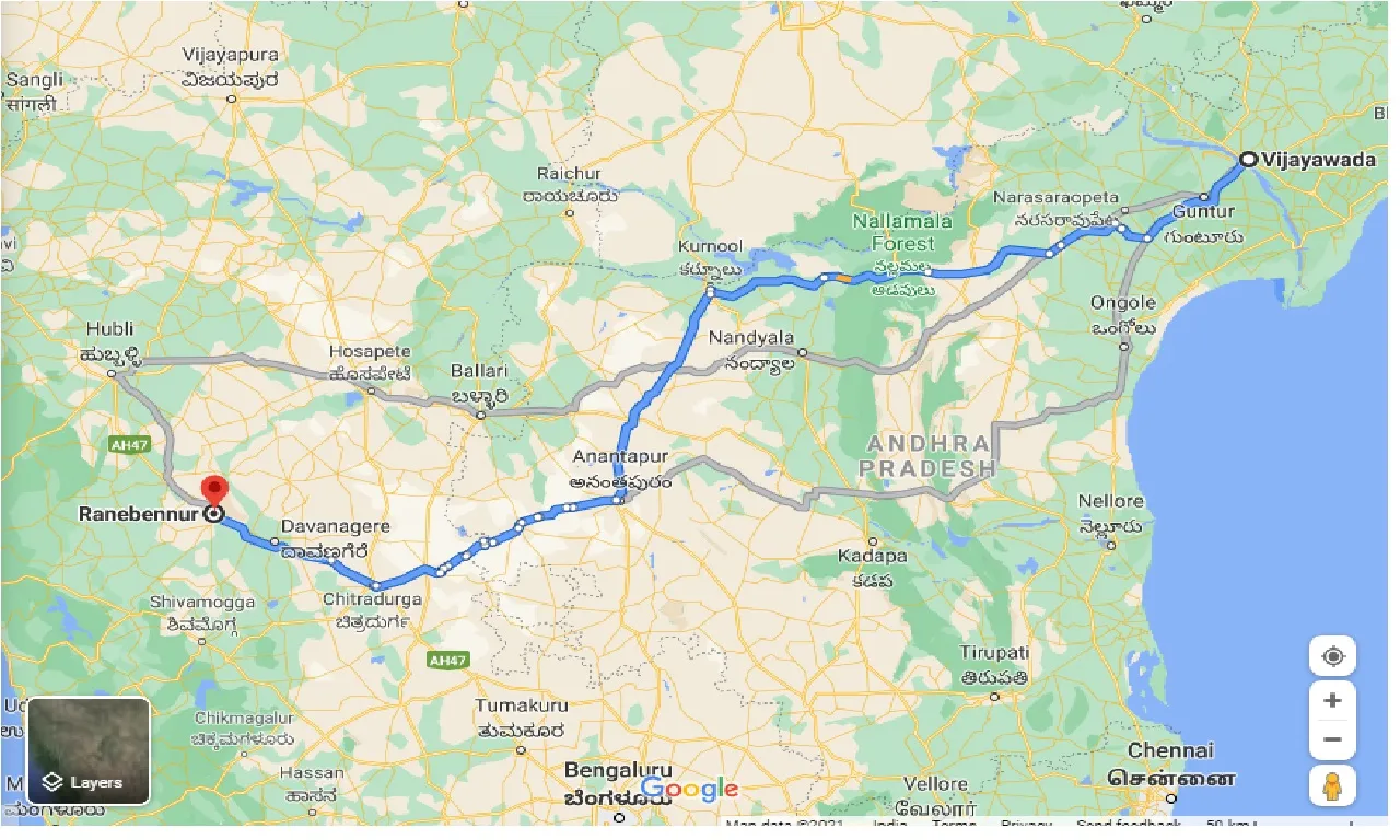 vijayawada-to-ranebennur-one-way