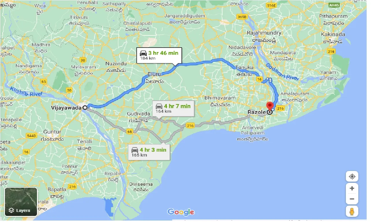 Vijayawada To Razole Taxi vijayawada-to-razole-taxi