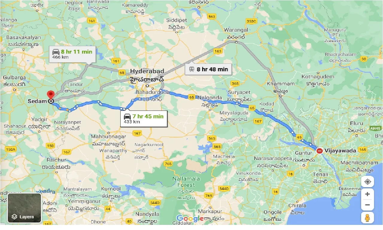 vijayawada-to-sedam-taxi
