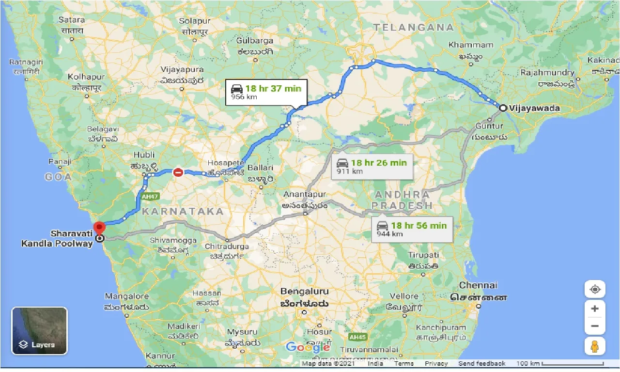 vijayawada-to-sharavati-forest-one-way