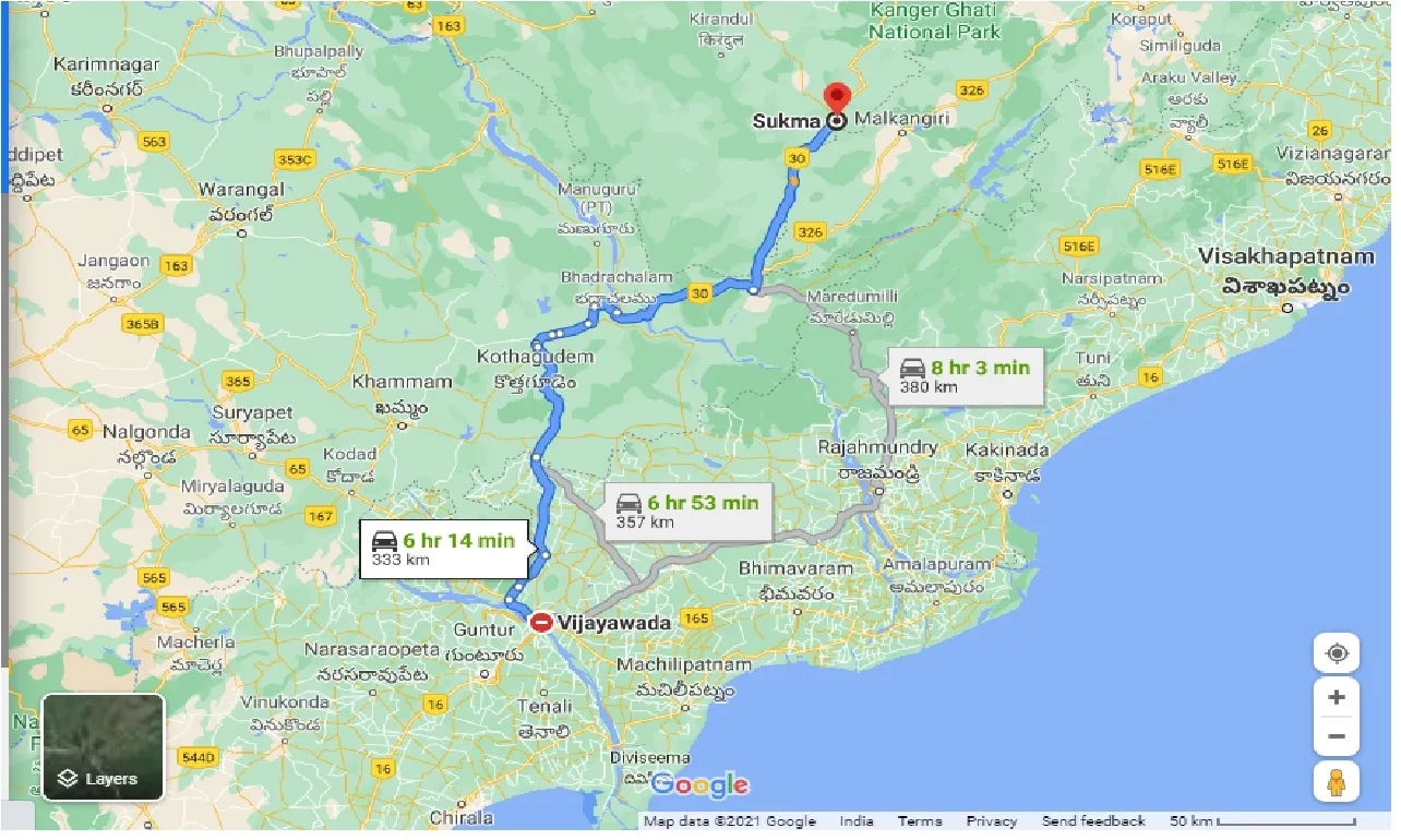 vijayawada-to-sukma-one-way