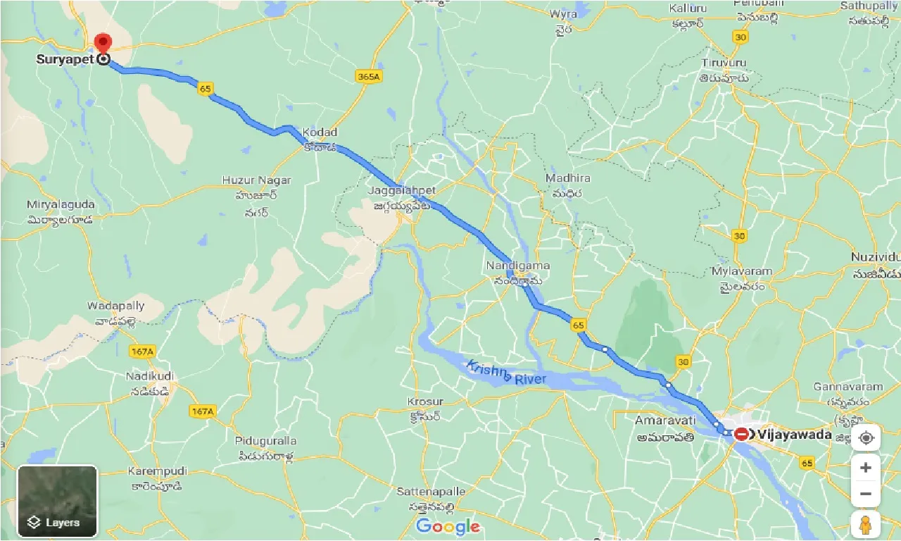 vijayawada-to-suryapet-one-way