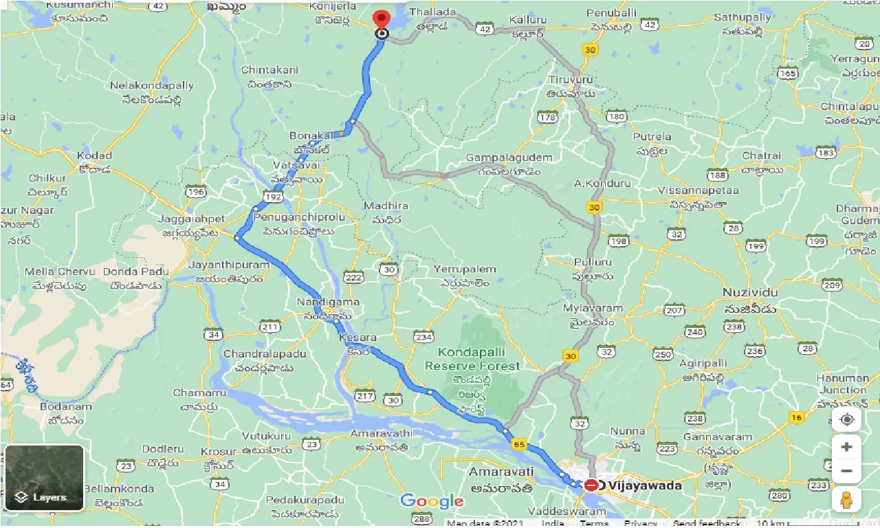vijayawada-to-wyra-one-way