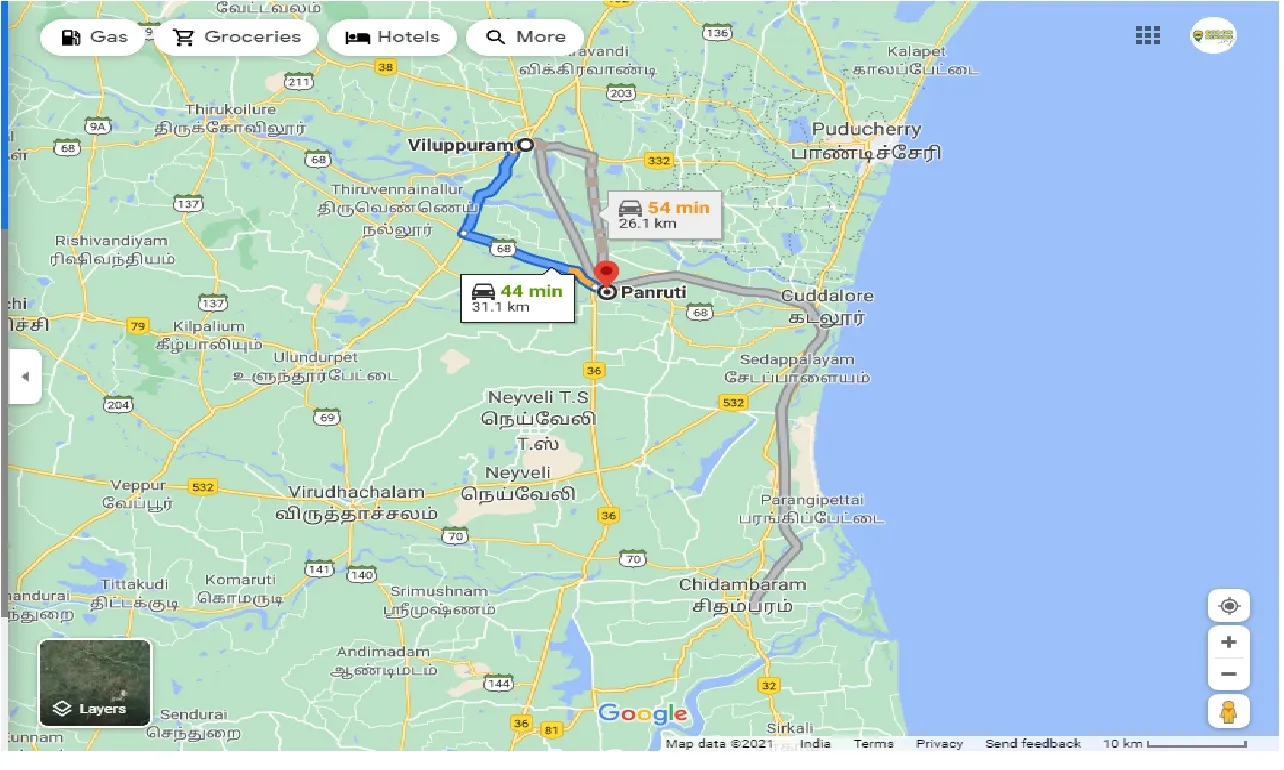 villupuram-to-panruti-one-way