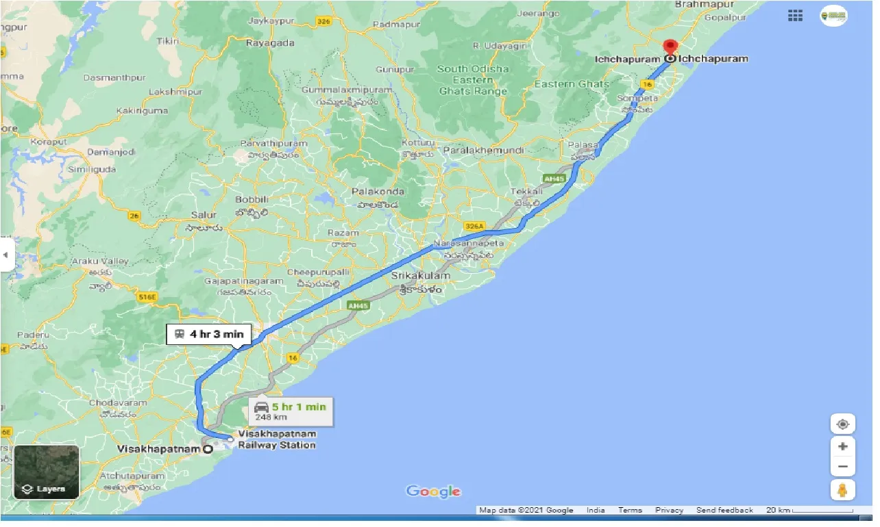 visakhapatnam-to-ichchapuram-round-trip