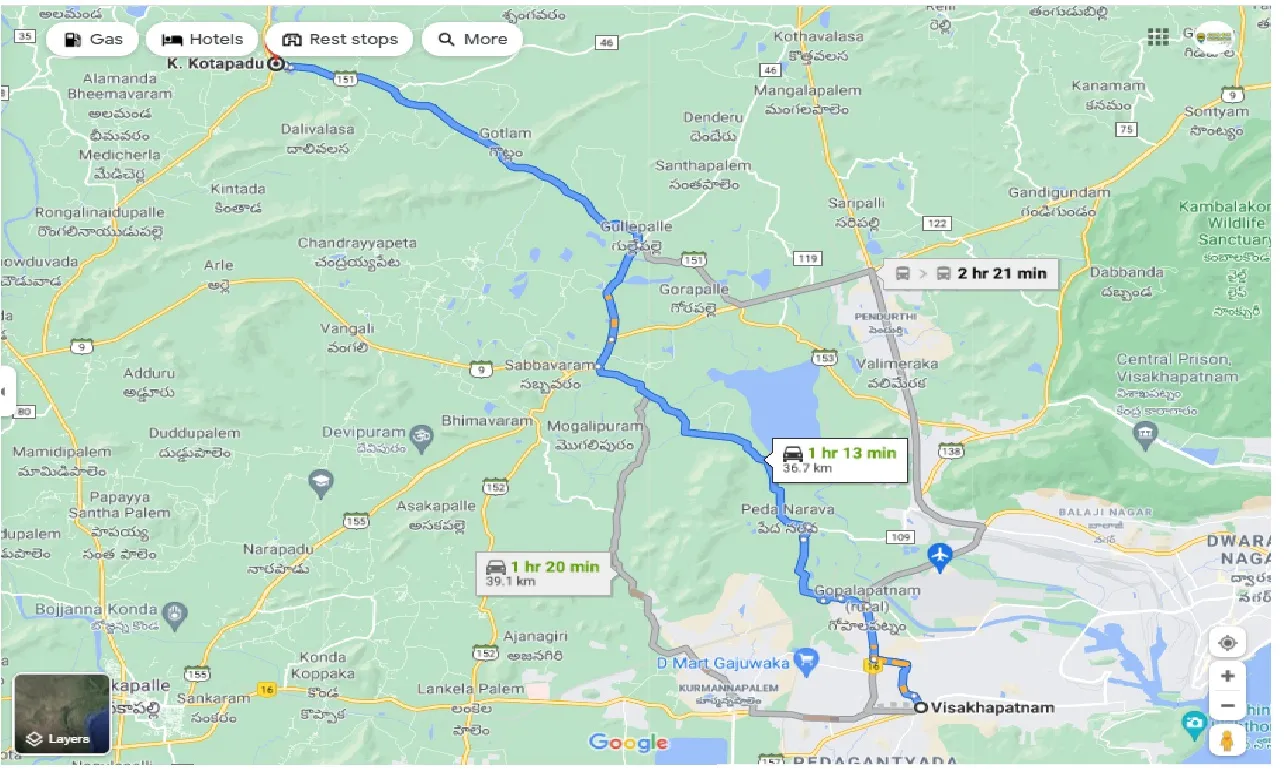 visakhapatnam-to-k-kotapadu-one-way