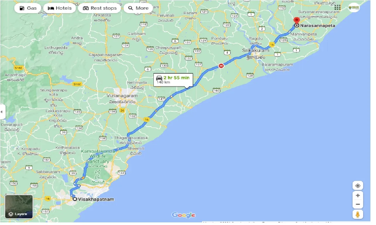 visakhapatnam-to-narasannapeta-one-way