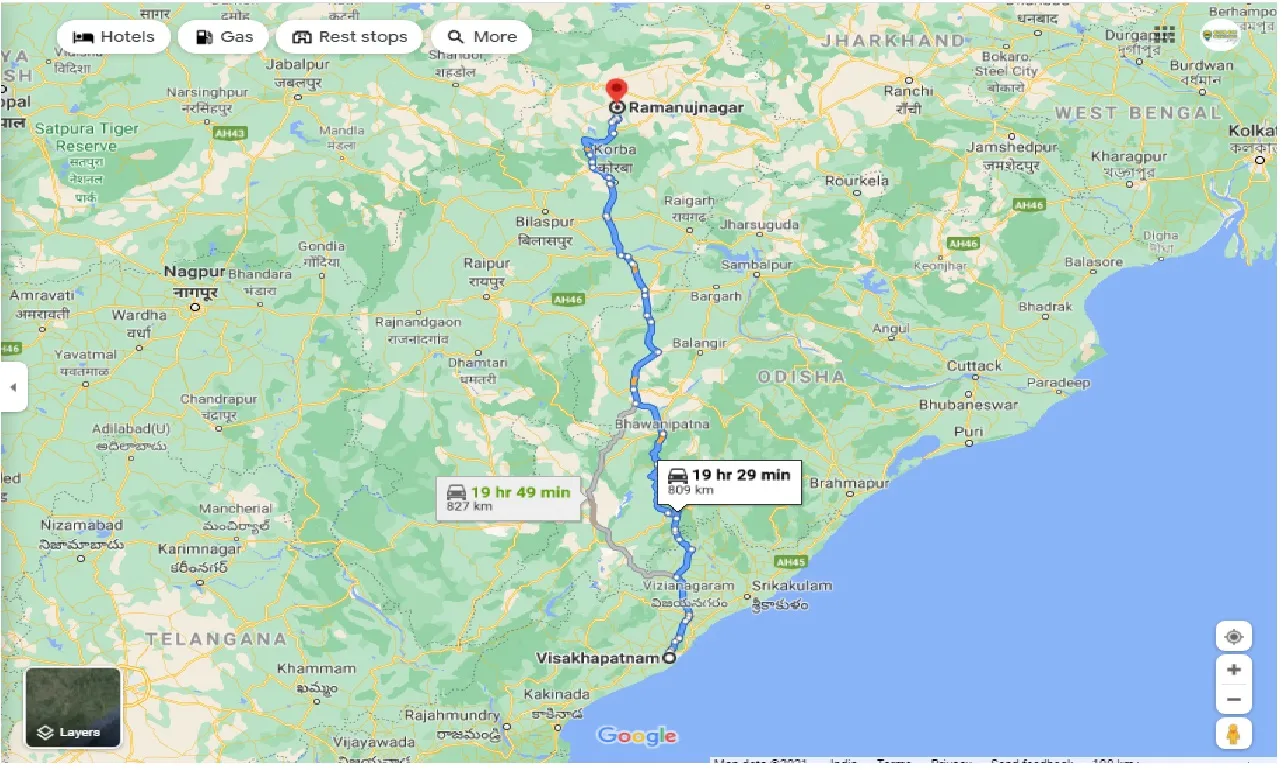 visakhapatnam-to-ramanujnagar-one-way