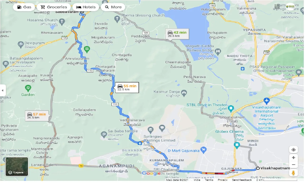 visakhapatnam-to-sabbavaram-one-way