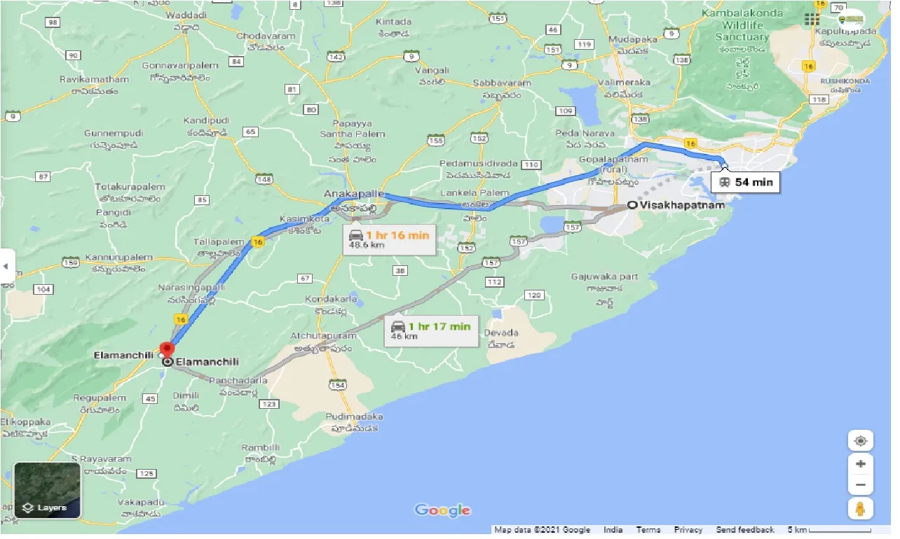 visakhapatnam-to-yelamanchili-one-way