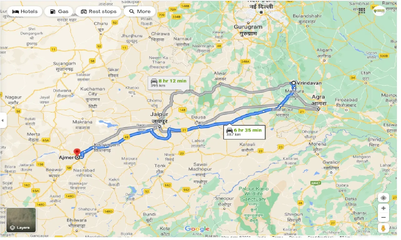 vrindavan-to-ajmer-one-way