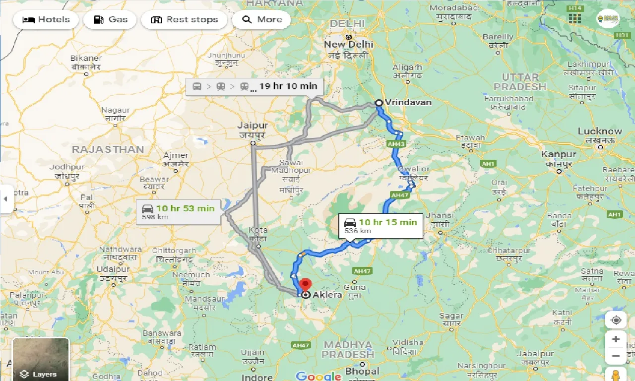 vrindavan-to-aklera-one-way