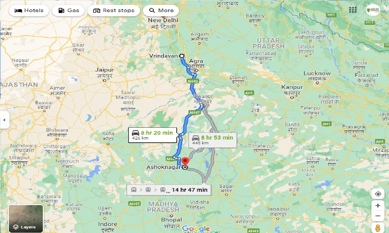 vrindavan-to-ashoknagar-one-way