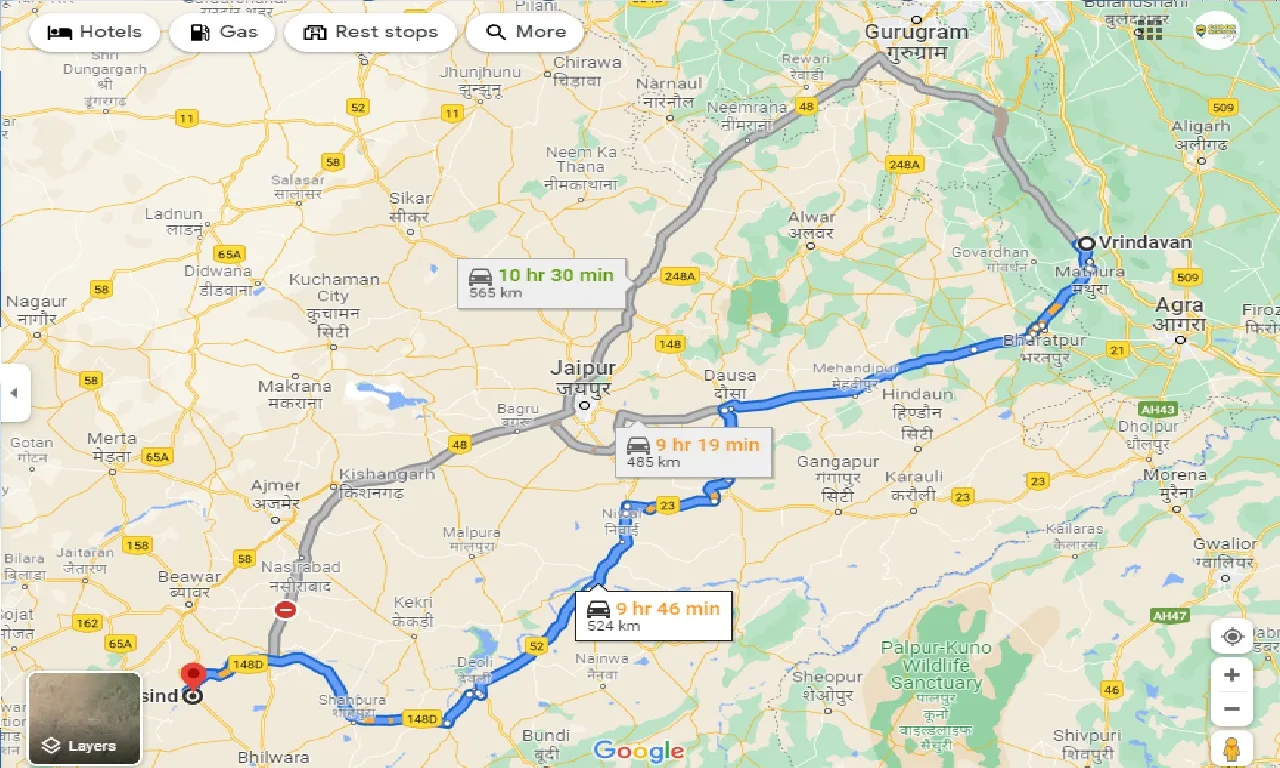 vrindavan-to-asind-taxi