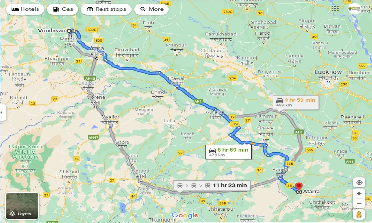 vrindavan-to-atarra-one-way
