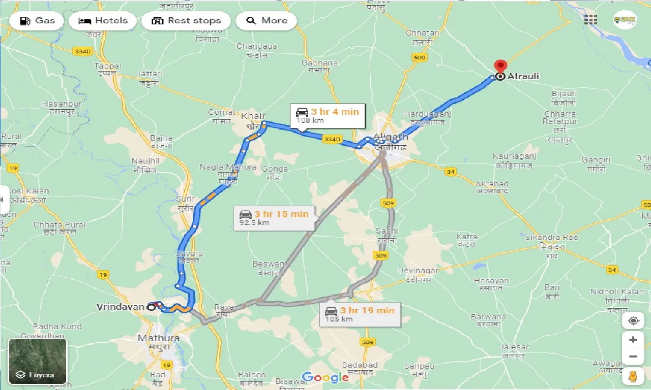 vrindavan-to-atrauli-one-way