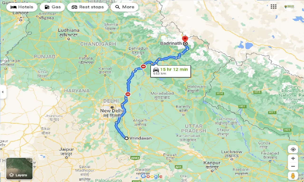 vrindavan-to-badrinath-one-way