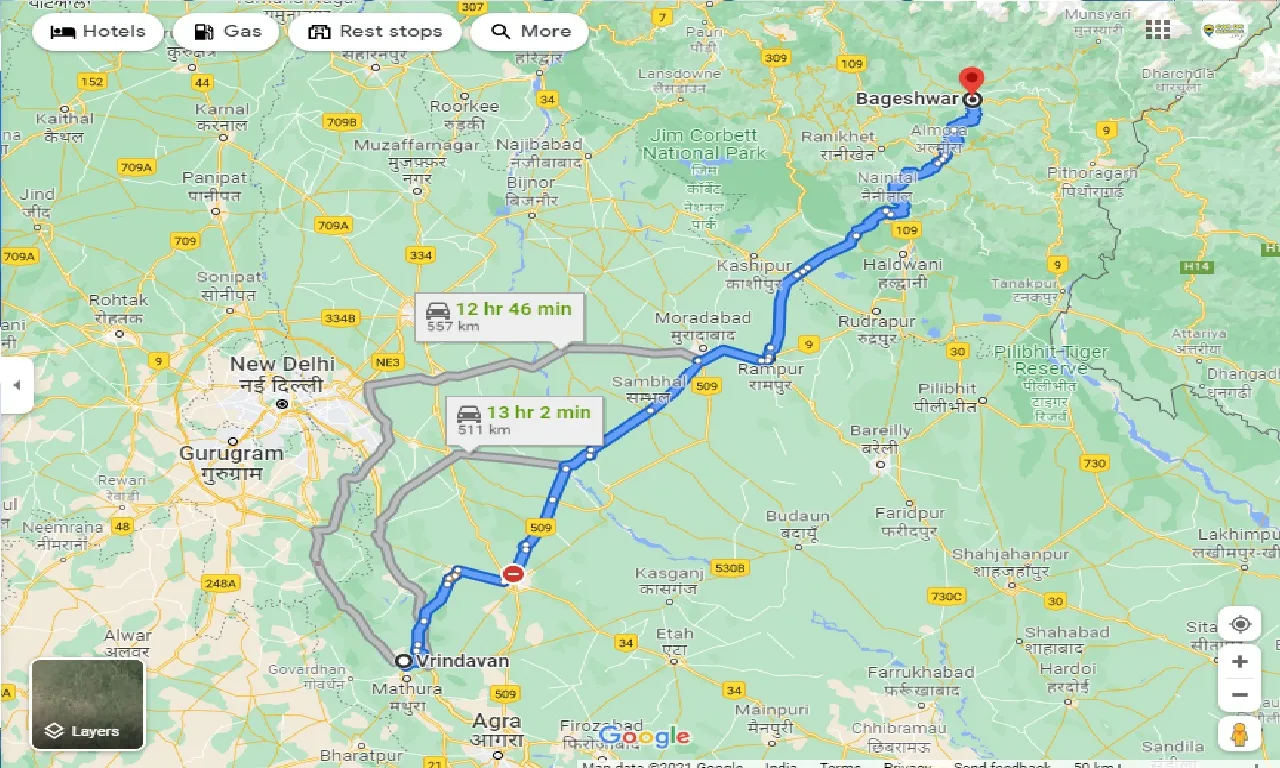 vrindavan-to-bageshwar-one-way