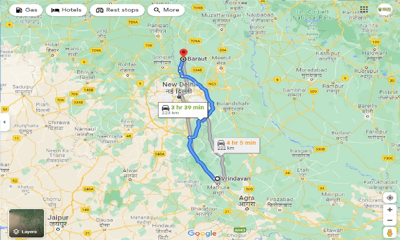 vrindavan-to-baraut-one-way