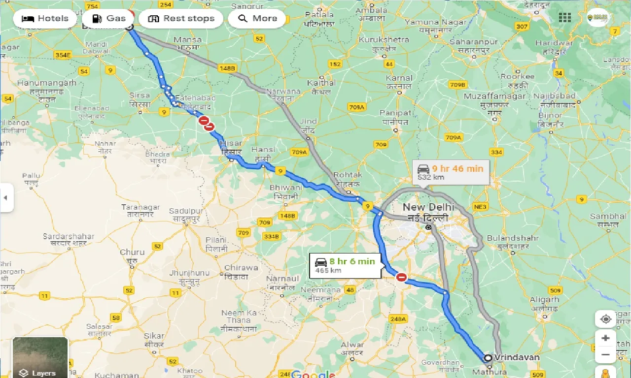 vrindavan-to-bathinda-taxi